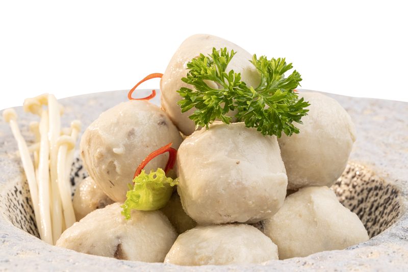 Cá viên nấm đông cô
