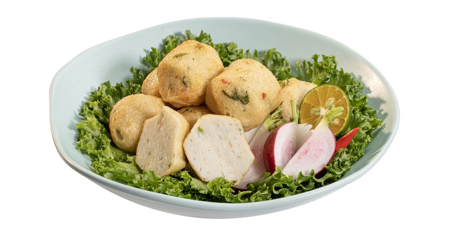 Cá viên rau củ chiên