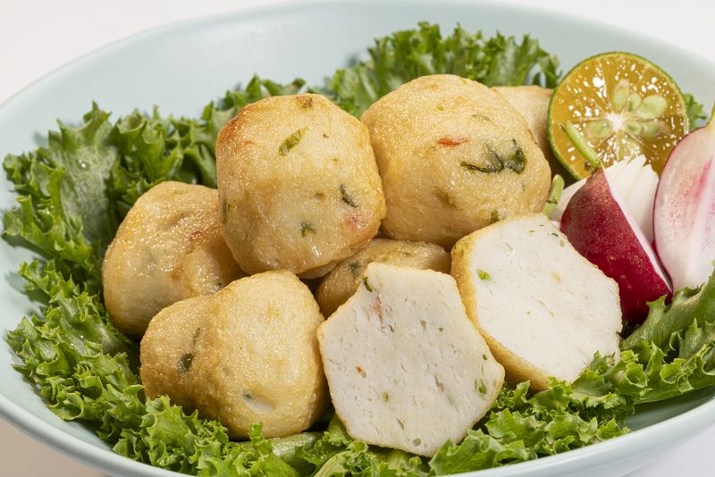 Cá viên rau củ chiên