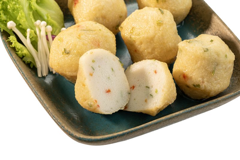Cá viên rau củ chiên