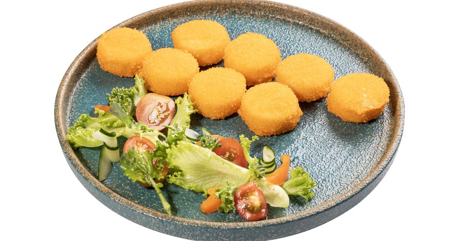 Chả cá mô phỏng sò điệp bột xù