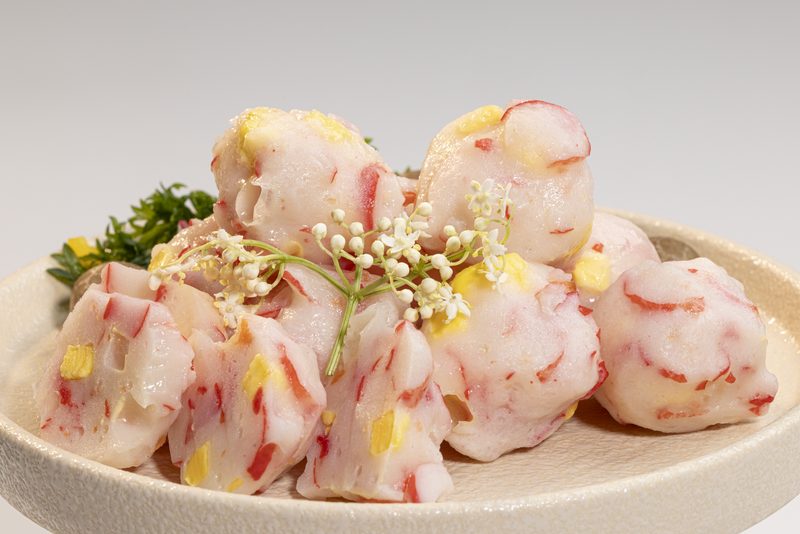 Chả cá mô phỏng viên cua hoàng đế phô mai
