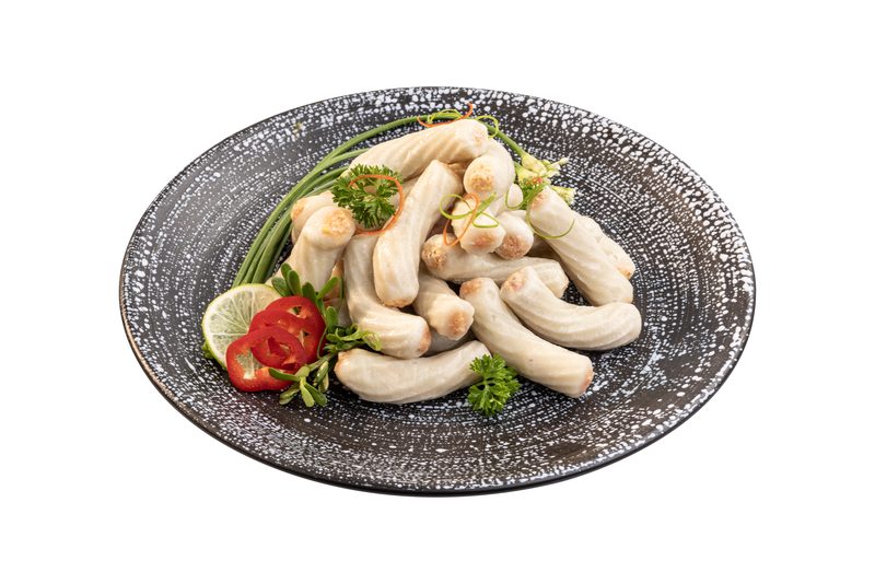 Chả mực xoắn ống trắng